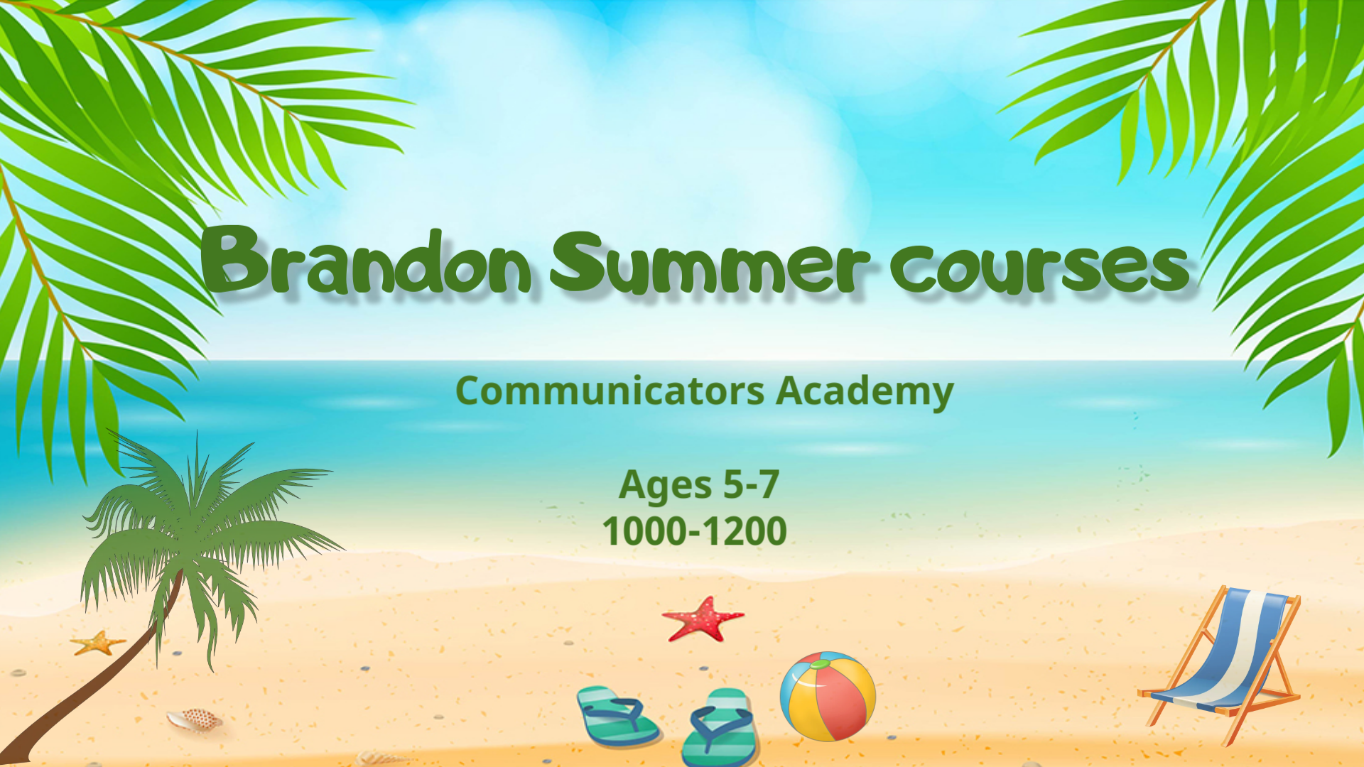 Brandon summer 2025 – 5-7 Communicators Academy